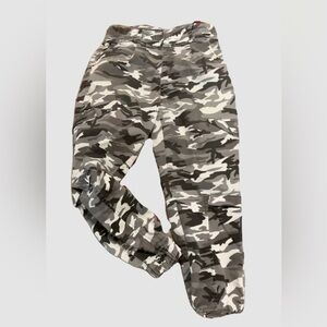 Dark grey army style joggers